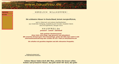 Desktop Screenshot of hausfreu.de